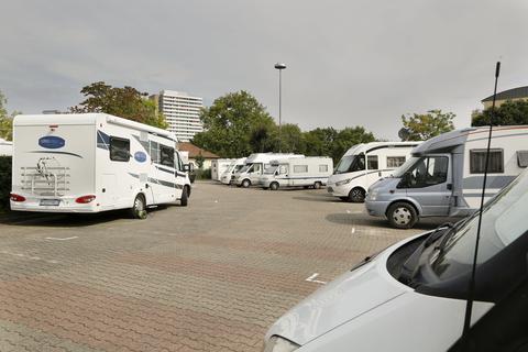 Der Wohnmobilstellplatz von Werner Bradatsch am Bruchweg ist oft gut besucht.    Archivfoto: Torsten Boor