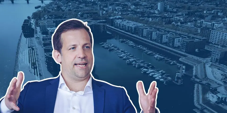 Foto: © Sascha Kopp; Montage: VRM/ff OB Haase vor Marina-Hintergrund