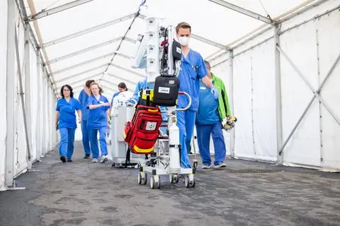 Wiesbaden: Umzug der HSK in den Klinikneubau Tag 1 -   - 