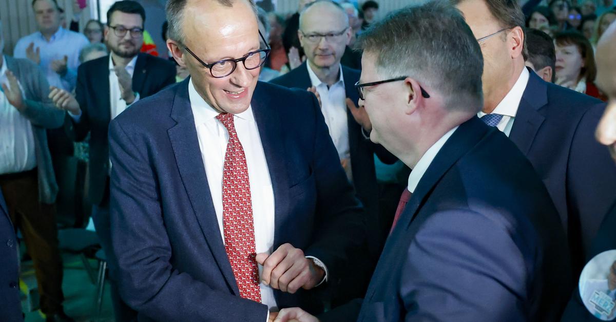 CDU-Empfang: Spitzenkandidat Schnieder trotz Absage von Merz vor Ort