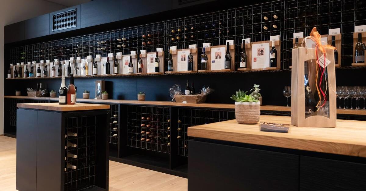 Warum die Vinothek im Winzerkeller Ingelheim noch nicht draußen ...