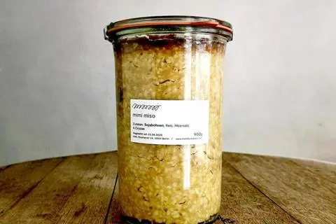 Das fertige Miso im Glas. 