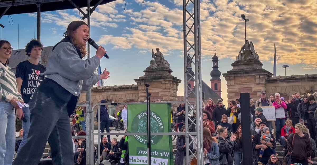 Fridays For Future in Mainz: Climate strike with Luisa Neubauer
