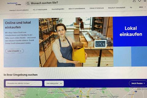 So ähnlich könnten die Angebote von Kreuznacher Händlern im Internet aussehen, die ihre Waren künftig in E-Bay-Shops präsentieren und dadurch neue Kunden gewinnen können.  Screenshot: Thomas Haag 