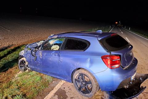 Bei einem Verkehrsunfall bei Gau-Odernheim ist am Freitagabend der Fahrer des Wagens leicht verletzt worden.