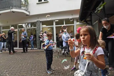 Gemeinwesenarbeit soll im neuen Bürgerzentrum in Babenhausen vor allem geleistet werden. Das Haus ist nun eröffnet worden. Foto: Ursula Friedrich