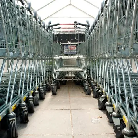 Ein dummer Jungenstreich? Ein Unbekannter stahl zwei Handscanner und fuhr mit 15 Einkaufswagen spazieren.