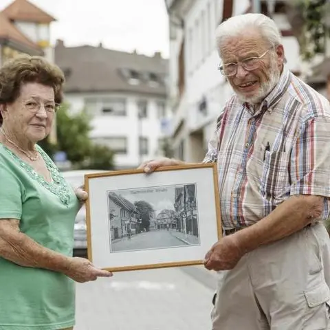 Dina Spitz und Wilhelm Gilbert erlebten den Bombenangriff auf Groß-Gerau am 26. August 1944 mit. Fotos: Stadtarchiv/Vollformat/Alexander Heimann