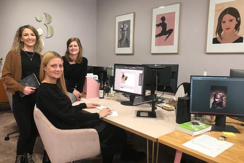 Julia Komforth, Nina Delker und Olga Wirth (v.l.) haben vor gut drei Jahren in Bingen die Designagentur schönski gegründet.