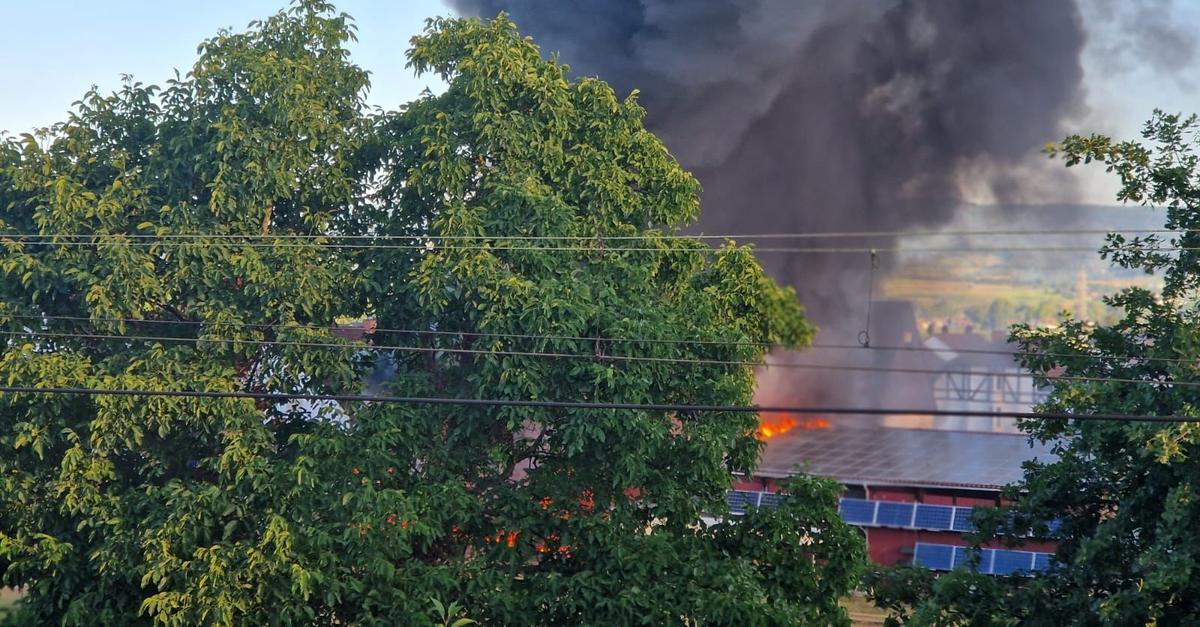 Feuerwehreinsatz in Heidesheim: Scheune steht in Flammen