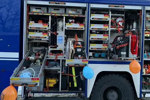 Ein Gerätekraftwagen des Technischen Hilfswerks.