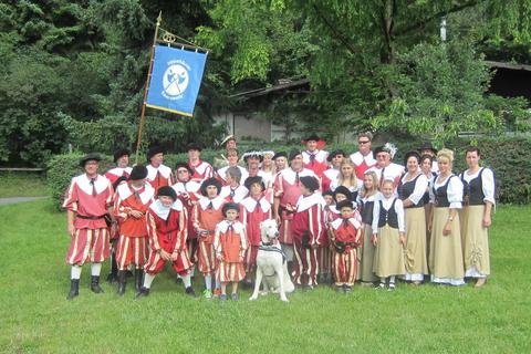 Die Dippehäuser Bauernwehr, die dem Club Marienthaler Carnevalisten (CMC) angehört, wird am 11. Juni am Festumzug des Hessentages in Pfungstadt teilnehmen. Zu sehen ist eine Archivaufnahme.
