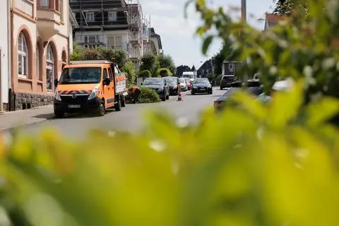 An diesem Tag ist das Team rund um Jenny Braun in der Frankfurter Straße im Einsatz. 