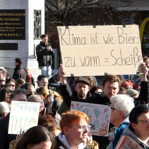 Am Freitag fand der globale Klimastreik statt – auch in Mainz.