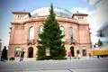 Der Mainzer Tannenbaum vor dem Staatstheater.