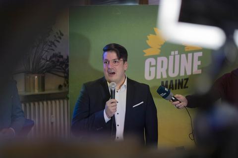 Über das stärkste Ergebnis der Grünen bei einer Personenwahl in Mainz können man sich auch freuen, sagt Kandidat Christian Viering.