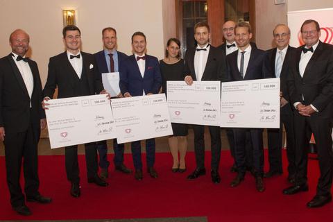Vier Forschungspreise zu je 100 000 Euro gingen an Projekte zu Umwelt und Herzkreislauferkrankung, Lungenembolie, Haut- und Herzkreislauferkrankung sowie Gefäßentzündung/ Infarkt. Foto: Peter Pulkowski