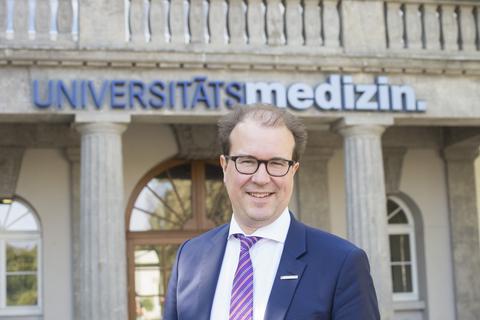 Dr. med. Christian Elsner. Er übernimmt ab dem 1. Januar 2019 die Position des Kaufmännischen Vorstands an der Universitätsmedizin Mainz. Foto: Peter Pulkowski (Universitätsmedizin Mainz)