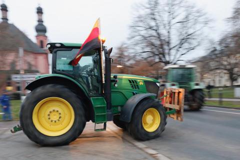 Landwirte haben bereits im Dezember in Mainz demonstriert.  Archivfoto: Lukas Görlach