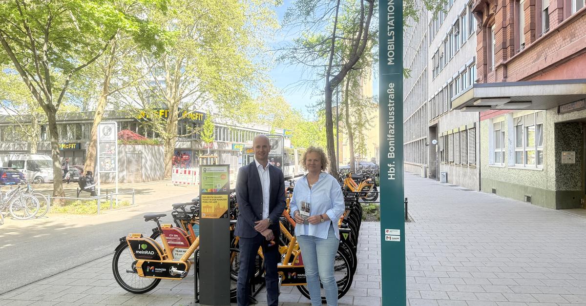 First mobility hubs connect various transport options in Mainz