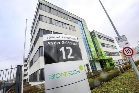 Krebstherapien im Blick: Das Büro- und Laborgebäude von Biontech an der Goldgrube. Foto: Harald Kaster