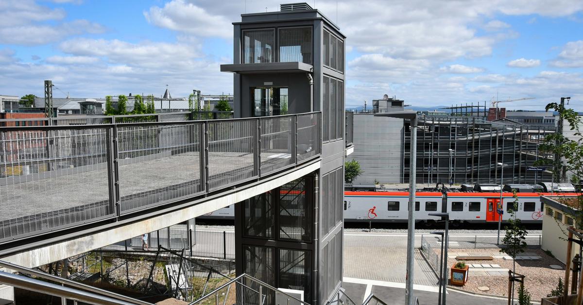 Elevator at the Roman Theater in Mainz: Inaugurated yesterday ...