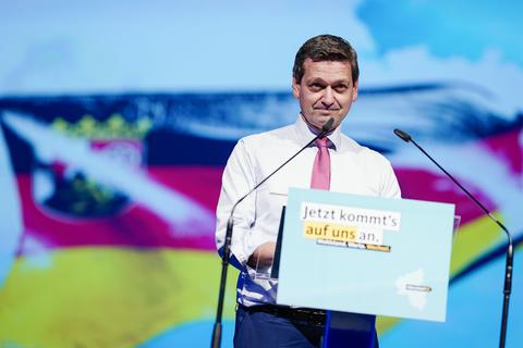 Christian Baldauf, Fraktionsvorsitzender der CDU in Rheinland-Pfalz spricht von "Verschleierung" bezüglich der Aufarbeitung um die Beförderungs-Affäre der Grünen.  Foto: Uwe Anspach/dpa