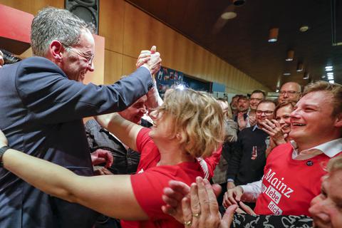 Michael Ebling konnte sich am Wahltag vor allem über enorme Zuwächse in der Altstadt und in der Neustadt freuen. Foto: Sascha Kopp
