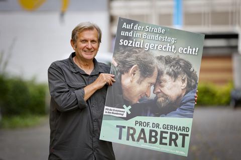 Gegen soziale Benachteiligung: Gerhard Trabert trat im vergangenen Jahr als Parteiloser an. Jetzt wurde er für einen neuen Posten vorgeschlagen.  Foto: Sascha Kopp