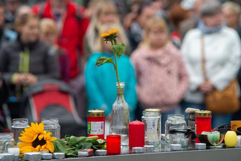 Nach dem Angriff in Halle wurde am Donnerstag den Opfern gedacht.  Foto: dpa