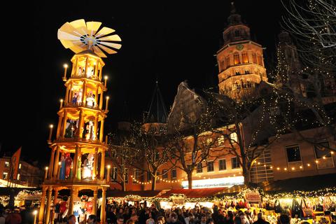 Der Mainzer Weihnachtsmarkt soll in der Innenstadt, im Vergleich zu sonst, deutlich entzerrt und mit 2G-Regel stattfinden. Archivfoto: Landeshauptstadt Mainz