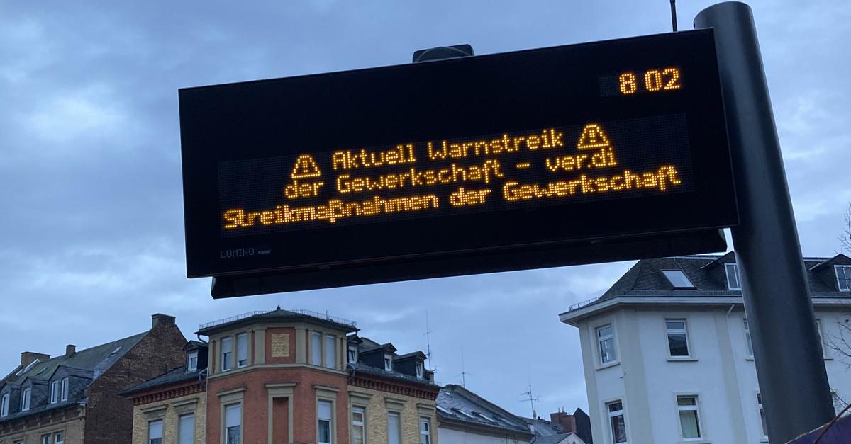 Wiesbaden: Warning strike paralyzes bus service again on Tuesday