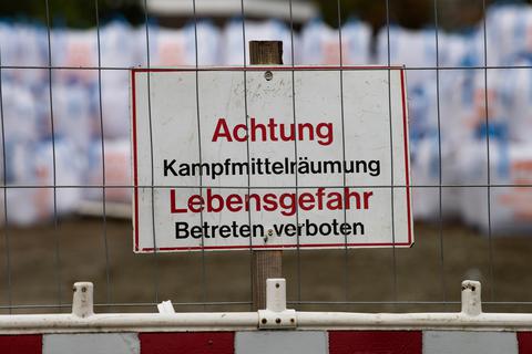 Die Bombe in Wiesbaden-Biebrich soll am Sonntag entschärft werden. Foto: dpa