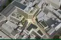 Die Animation zeigt die künftigen Mauritiushöfe aus der Vogelperspektive. Links sind diese von der Schwalbacher Straße begrenztt, rechts von der Kirchgasse. 