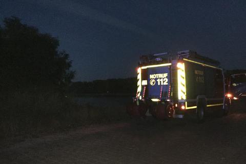 Am Donnerstagabend lief eine großangelegte Suchaktion auf dem Rhein bei Rheindürkheim. Foto: Pascal Widder 