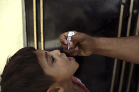Eine Polio-Impfung. Foto: dpa
