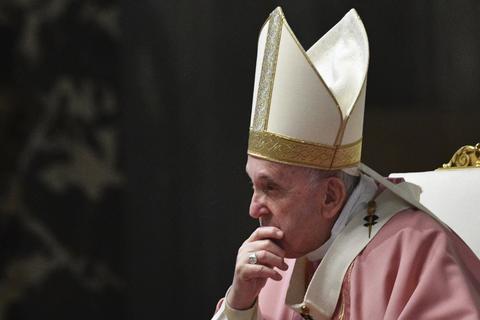 Papst Franziskus bei einer Messe im Petersdom.  Foto: dpa