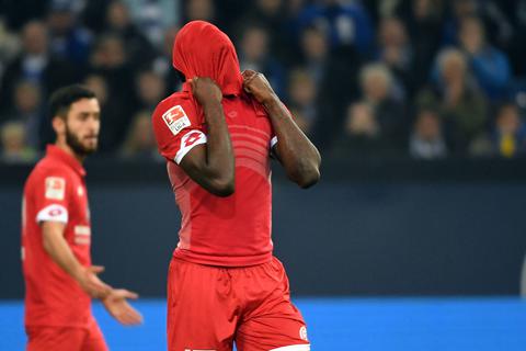 Frust bei den Mainzern nach dem 0:3 auf Schalke. Frust Archivfoto: Hübner