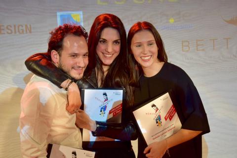 Chen Jerusalem, Yurt Christine Mermer und die zweifache Siegerin Nathalie Schenkel (von links). Foto: Anja Kossiwakis