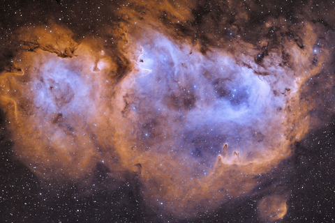 In der Nacht zum 30. August gelang Mehmet Ergün diese Aufnahme eines sogenannten "Seelen-Nebels." Im Landkreis Bad Kreuznach herrschte zu diesem Zeitpunkt Stromausfall - ein Glücksfall für den Astrofotografen, der dank totaler Finsternis ein besonders klares Bild der Geburt eines neuen Stern in unserer Galaxie erhaschte.  Foto: Mehmet Ergün