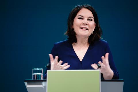 Die Grünen-Vorsitzende Annalena Baerbock soll ihre Partei als Kanzlerkandidatin in die Bundestagswahl führen.  Foto: Kay Nietfeld/dpa