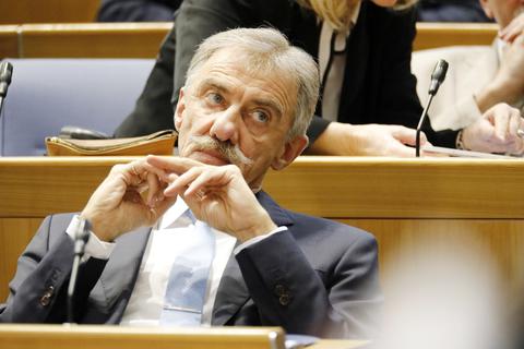 AfD-Fraktionschef Uwe Junge im rheinland-pfälzischen Landtag.  Foto: Harald Kaster
