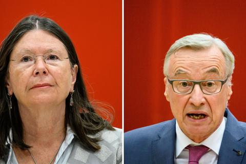 Die Grünen-Politiker Ulrike Höfken und Thomas Griese standen im Mittelpunkt einer Affäre um die Beförderungspraxis im Umweltministerium. Fotos: dpa