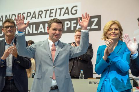 Im März erst wurde Christian Baldauf (Mitte) zum neuen Chef der CDU Rheinland-Pfalz gewählt. Am Ende des Jahres begehren Mitglieder in seiner Fraktion gegen ihn auf.