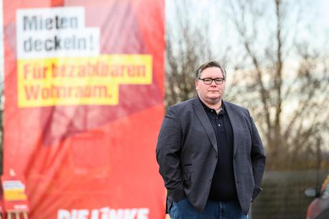 David Schwarzendahl ist der Spitzenkandidat seiner Partei Die Linke. Foto: dpa