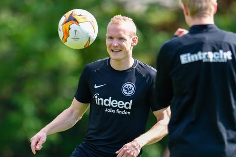 Sebastian Rode ist zurück im Training.  Foto: Uwe Anspach