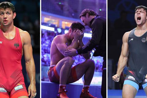 Ein Triumph in Bildern: In Nur-Sultan macht Denis Kudla die Olympia-Teilnahme perfekt. Fotos: dpa