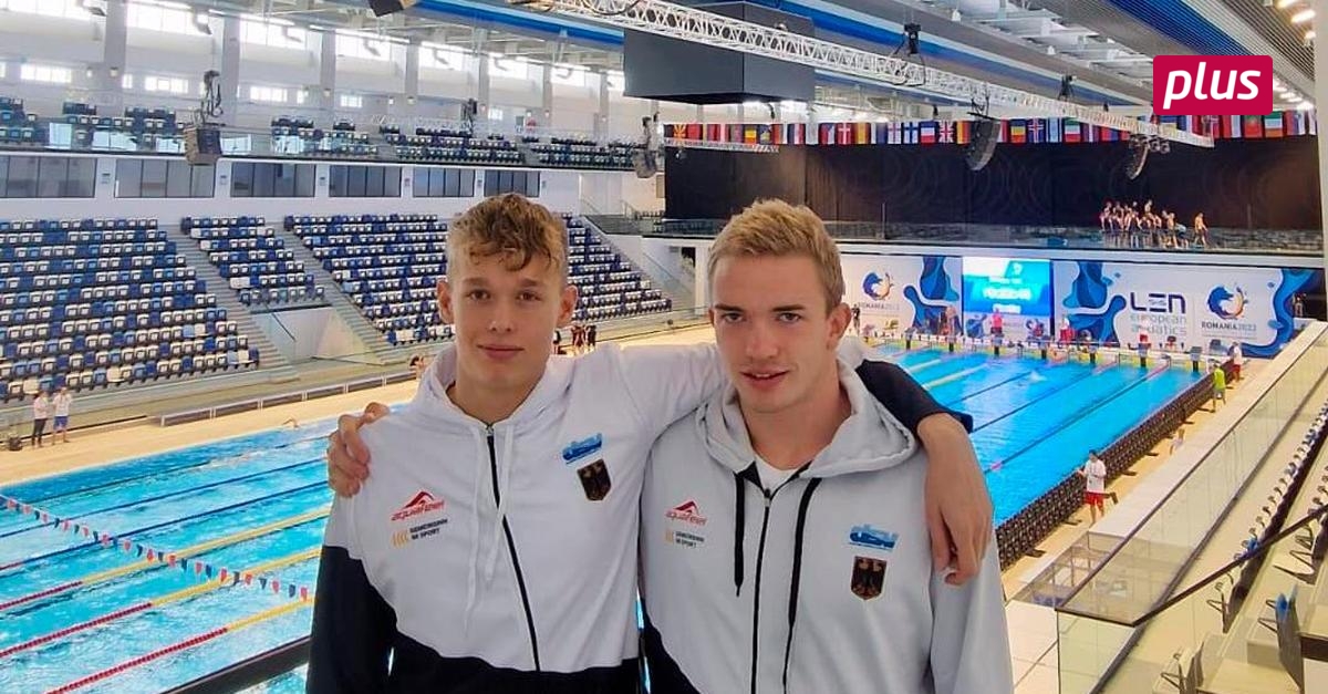 Binger SchwimmTalente Schönung und Klos bei JuniorenEM Allgemeine