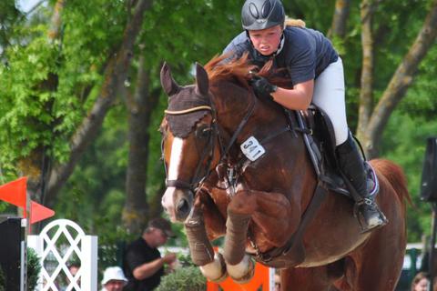 Berufsreiterin Lisa Sieben bezeichnet Lepanto als ihr „derzeit bestes Pferd“. Foto: Eva Schaab  Foto: Eva Schaab