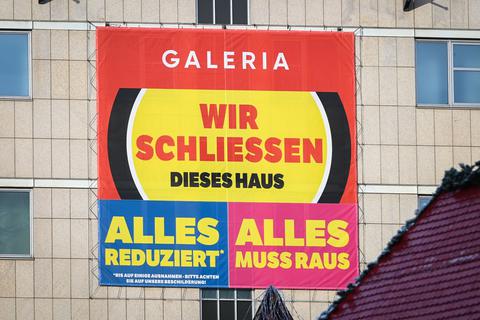 Galeria Kaufhof in Halle schließt zum Jahresende.